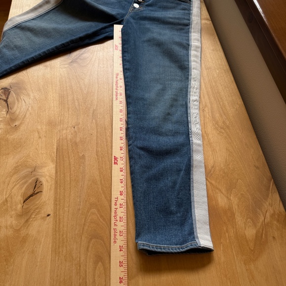 VERONICA BEARD DEBBIE SKINNY HI RISE JEANS TUXEDO BEACON CROPPED BUTTON FLY 29/8 - Picture 9 of 10